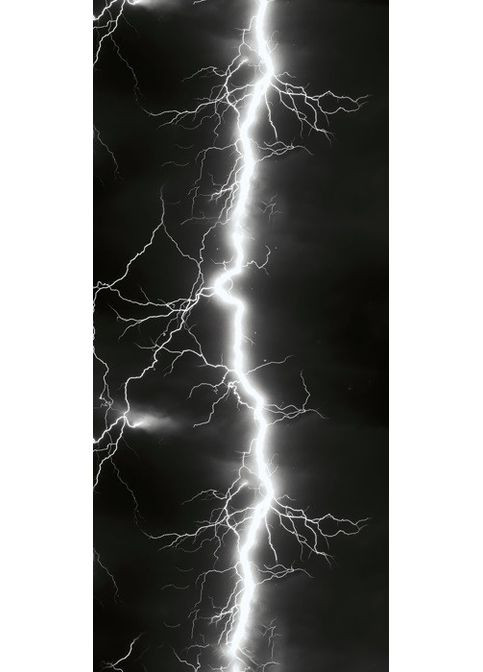 Наклейки на стойки дверей авто 3D TUNING STUDIO молния ночь 500х220х0.080мм=2штуки No Brand (362499684)