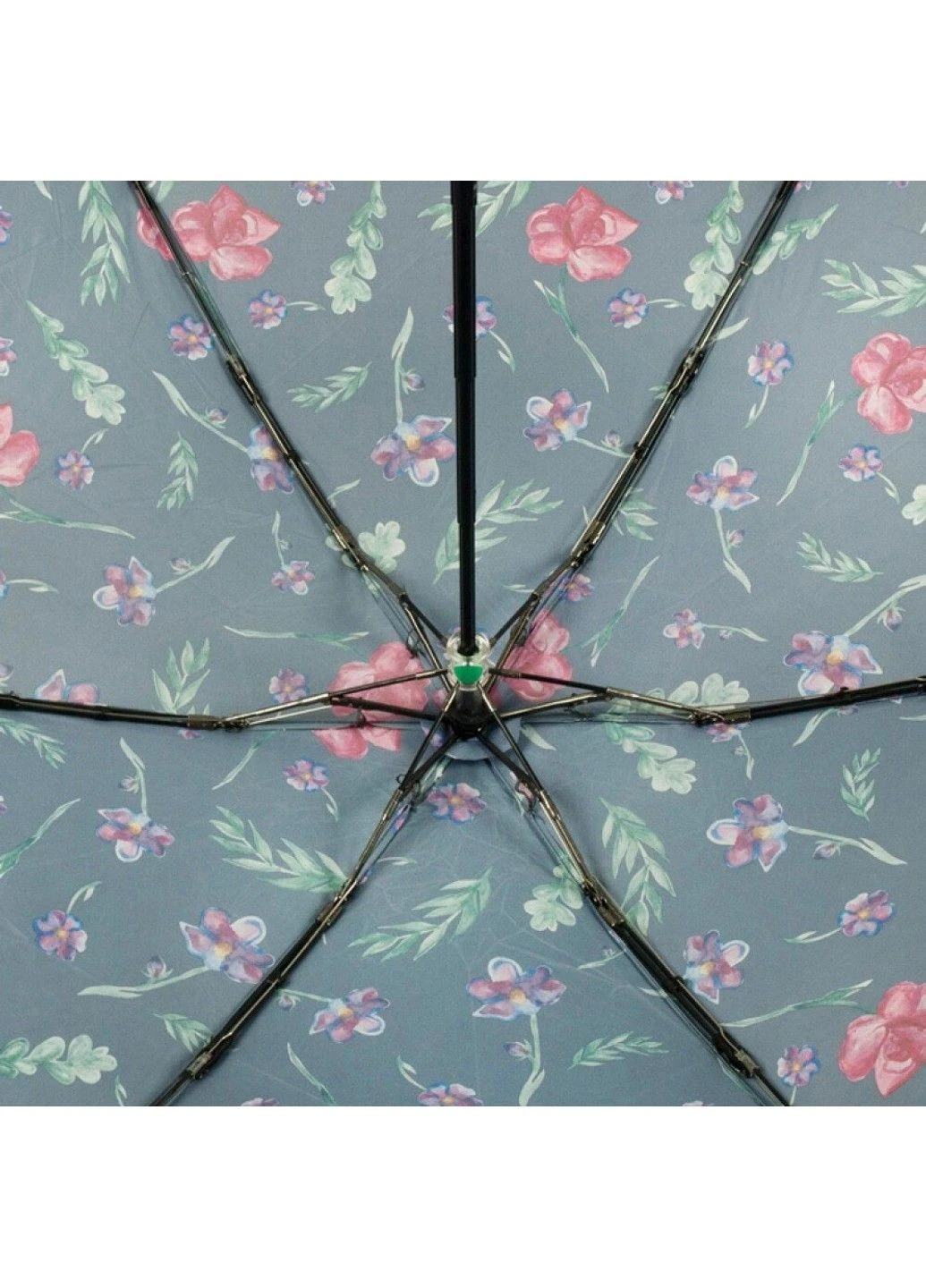 Серый механический женский зонт soho-2 l859 nedas flower (цветок неды) Fulton маленький (323459145)