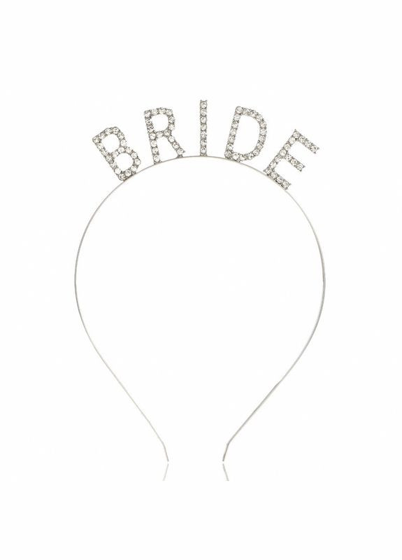 Обруч на дівич-вечір для нареченої Bride зі стразами One Size (12-220) No Brand (315764532)