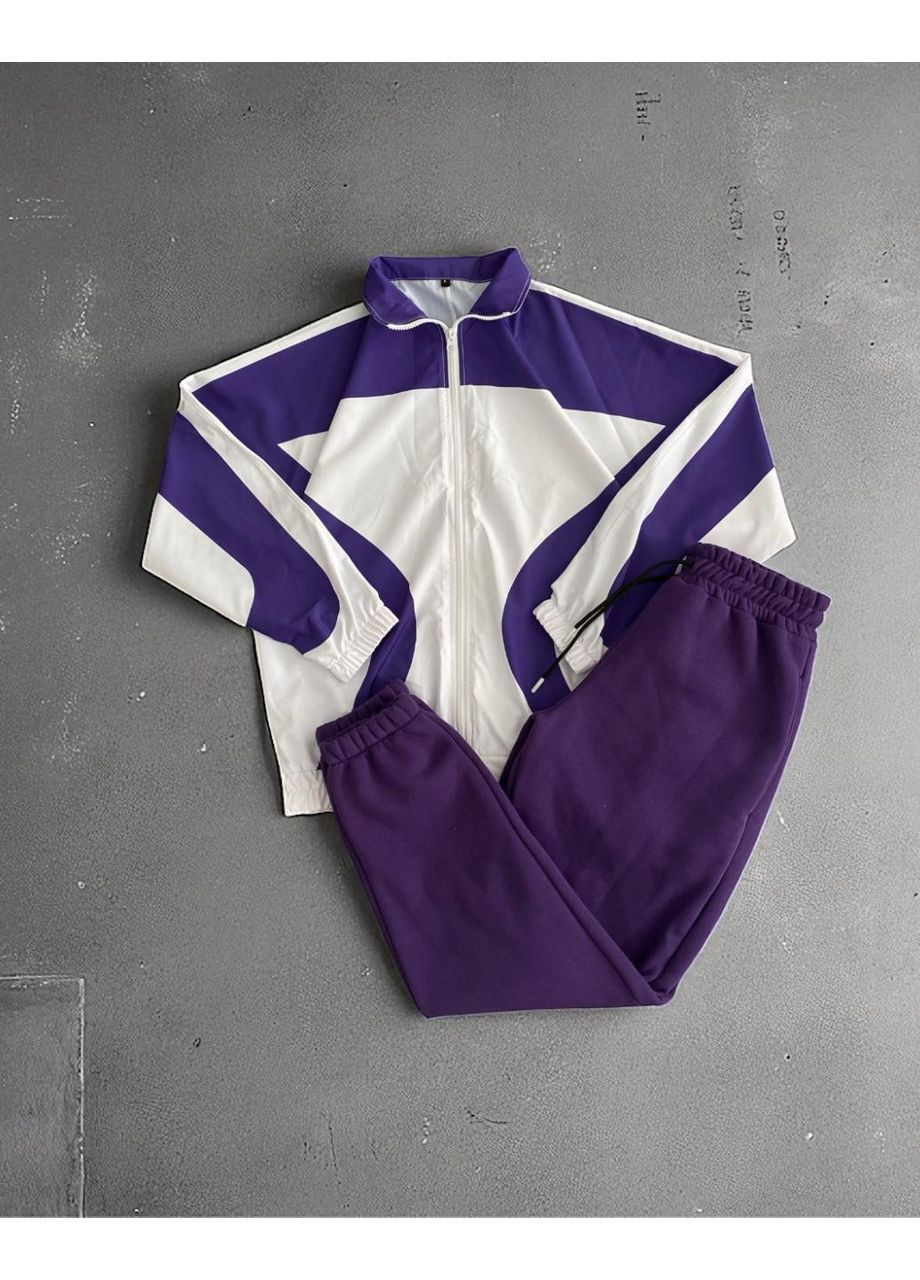 Мужской демисезонный спортивный костюм фиолетовый No Brand (364188844)
