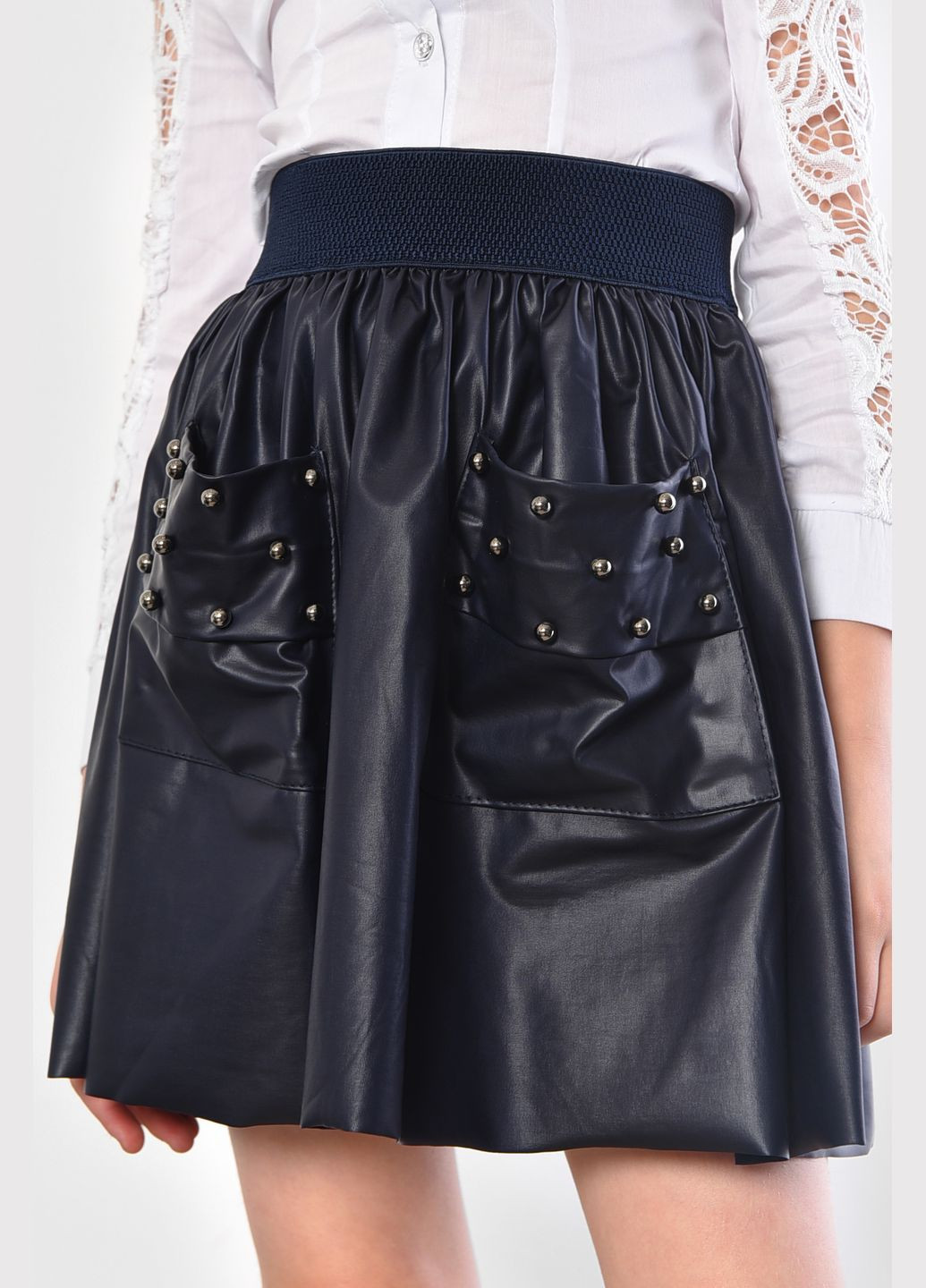 Спідниця дитяча для дівчинки темно-синього кольору Let's Shop (298414292)