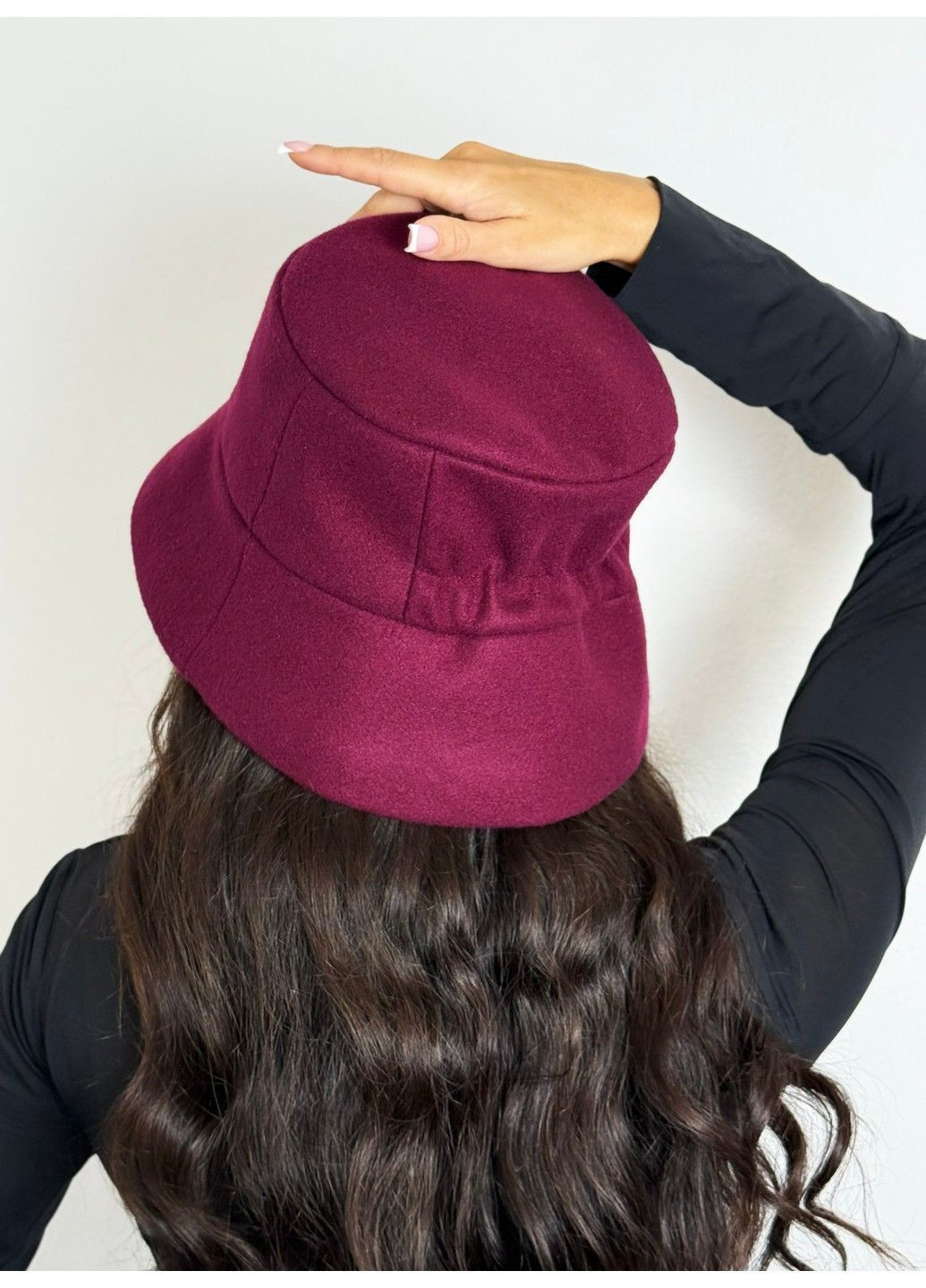 Панама з пальтової тканини з кашеміром BANDANA QUEEN (365655015)