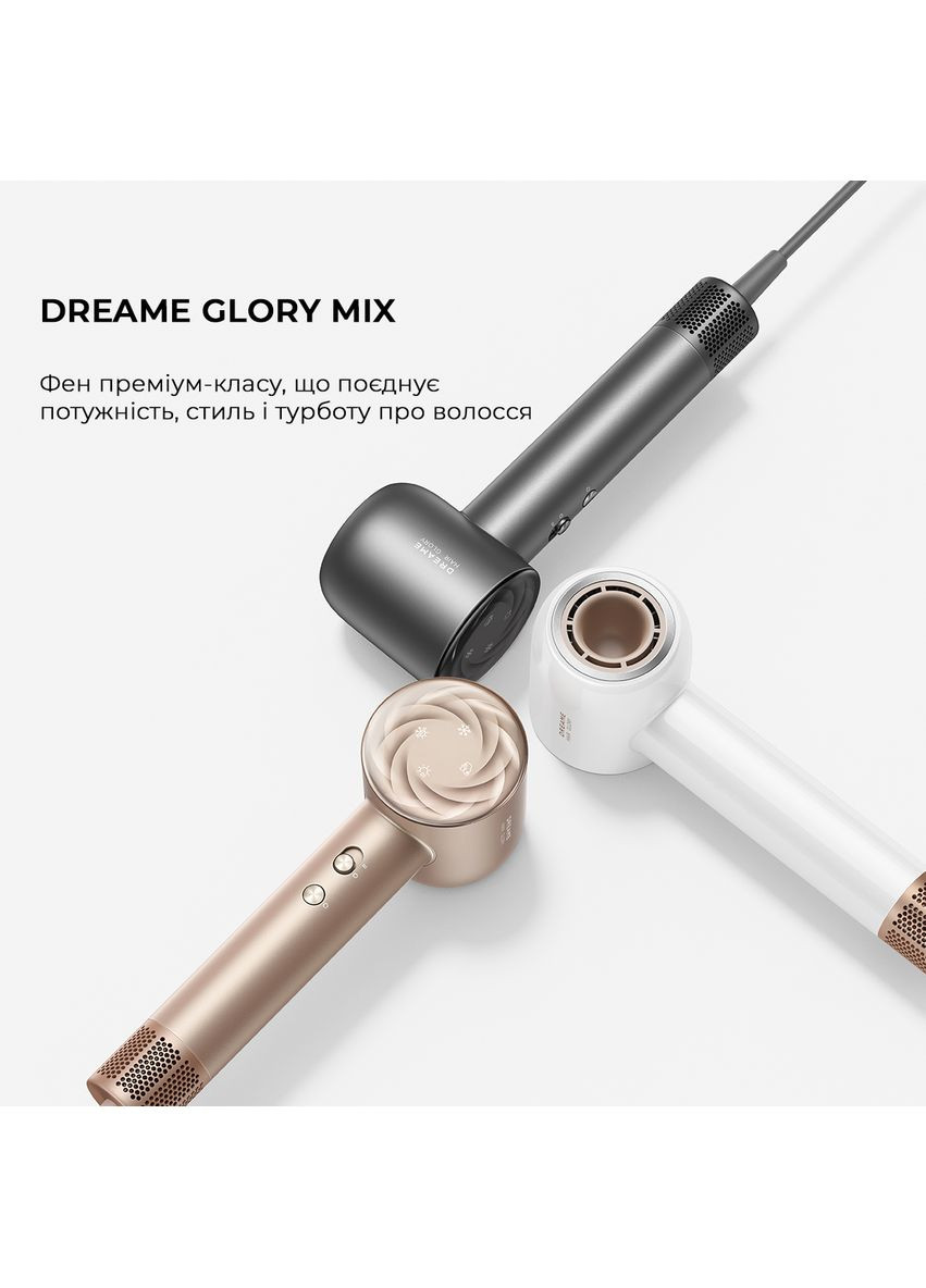 Фен Glory Mix - White AHD18-WH) Dreame (360421601)