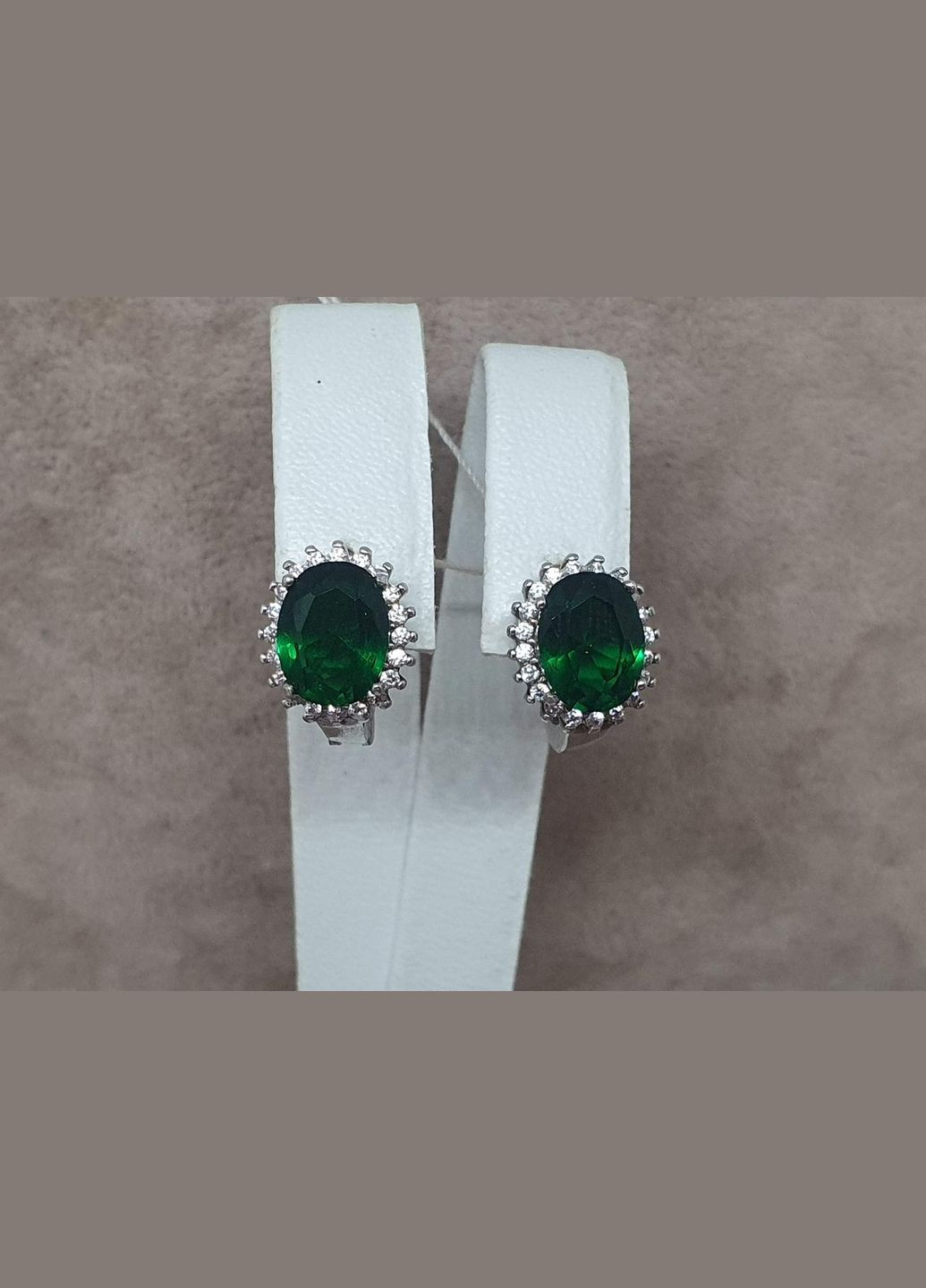 Серебряные серьги с фианитами. 9520116З Top Silver (316699539)