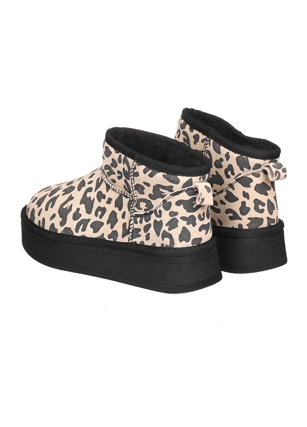 Угги женские зимние теплые без застежек замшевые на высокой подошве повседневные для прогулок бежевые T26-1 Hengji (305573600)