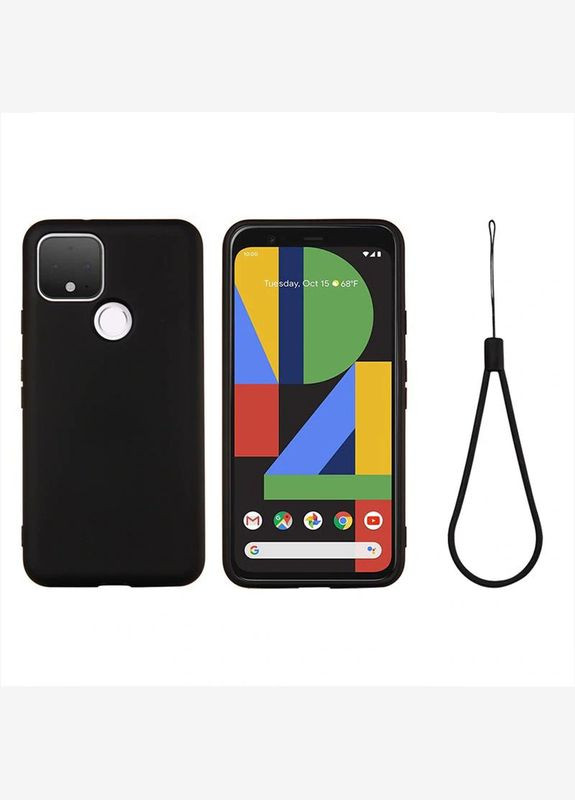 Силиконовый чехол для Google Pixel 5A 5G микрофибра soft touch Viseaon (322212128)