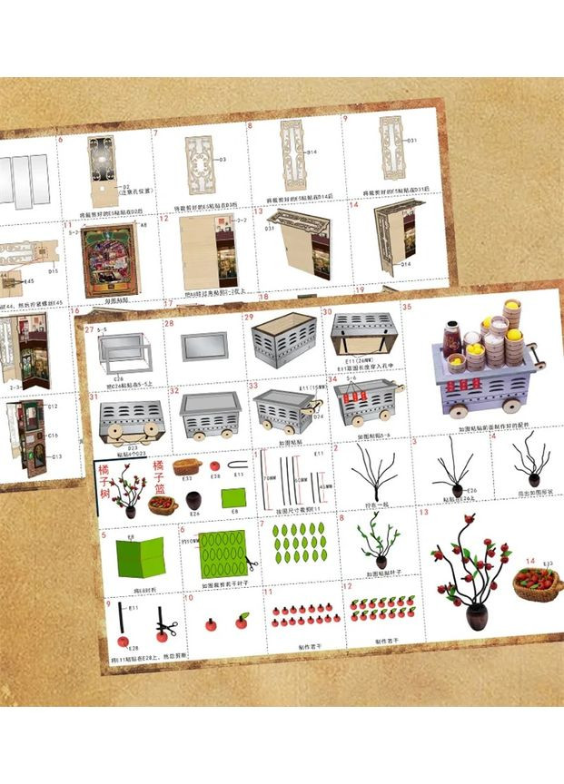 Румбокс Отпечаток времени Интерьерный конструктор DIY Miniature Dollhouse Kit ES-010 No Brand (362453346)