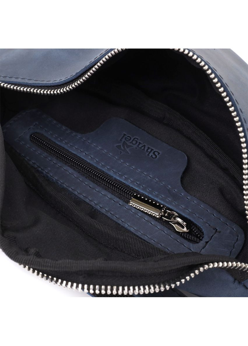 Чоловіча бананка відмінної якості з натуральної шкіри вінтажної 23141 Shvigel (366880603)