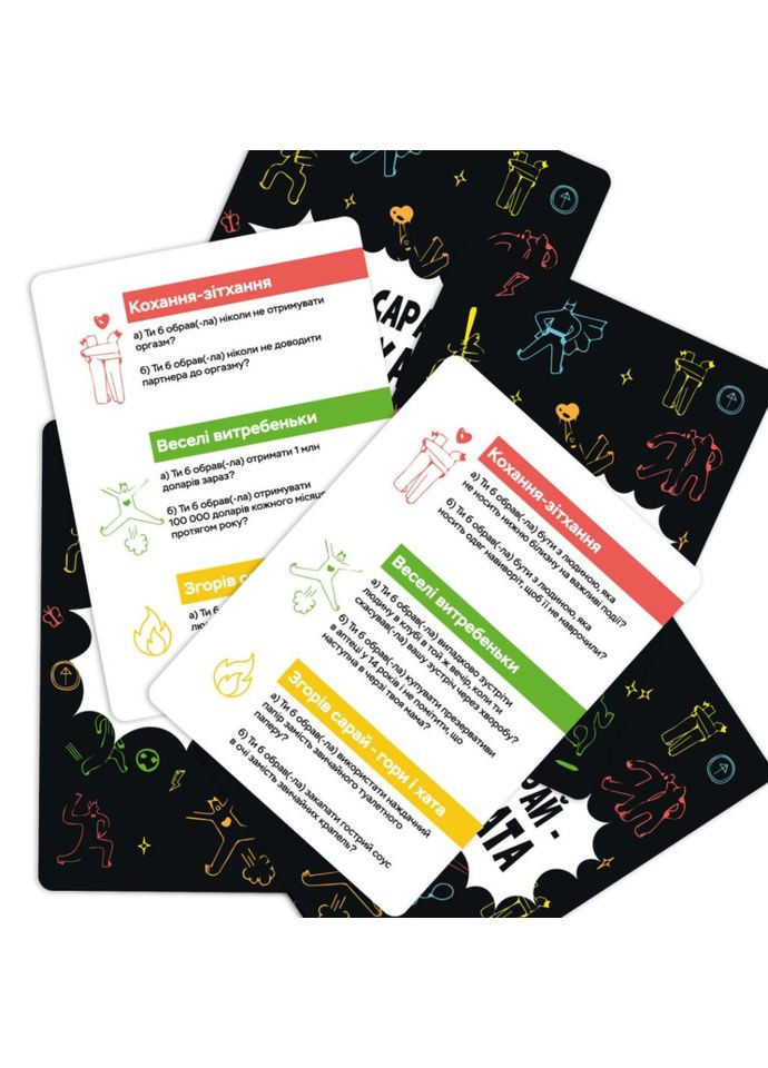 Настільна гра "Згорів сарай, гори і хата" 0025MG 4 категорії питань Memo Games (316655770)