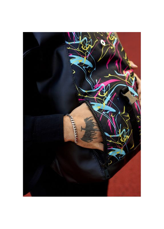 Мужской рюкзак ролл RollTop LZT принт "ABSTRACT" Sambag (329692779)