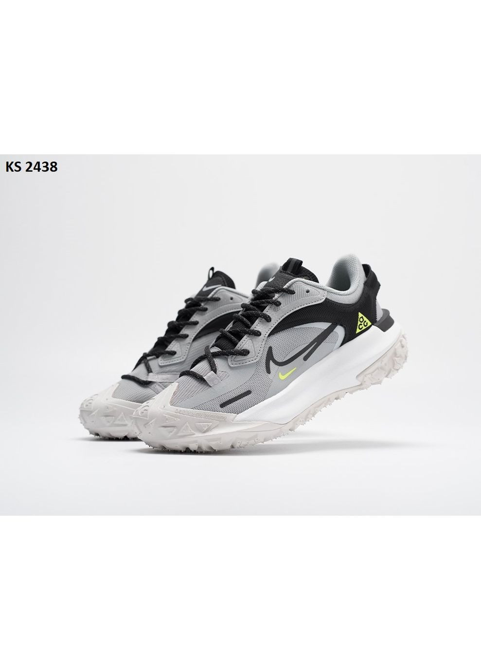 Сірі Осінні кросівки чоловічі nike acg mountain fly 2 low light grey найк асж маунс флай No Brand
