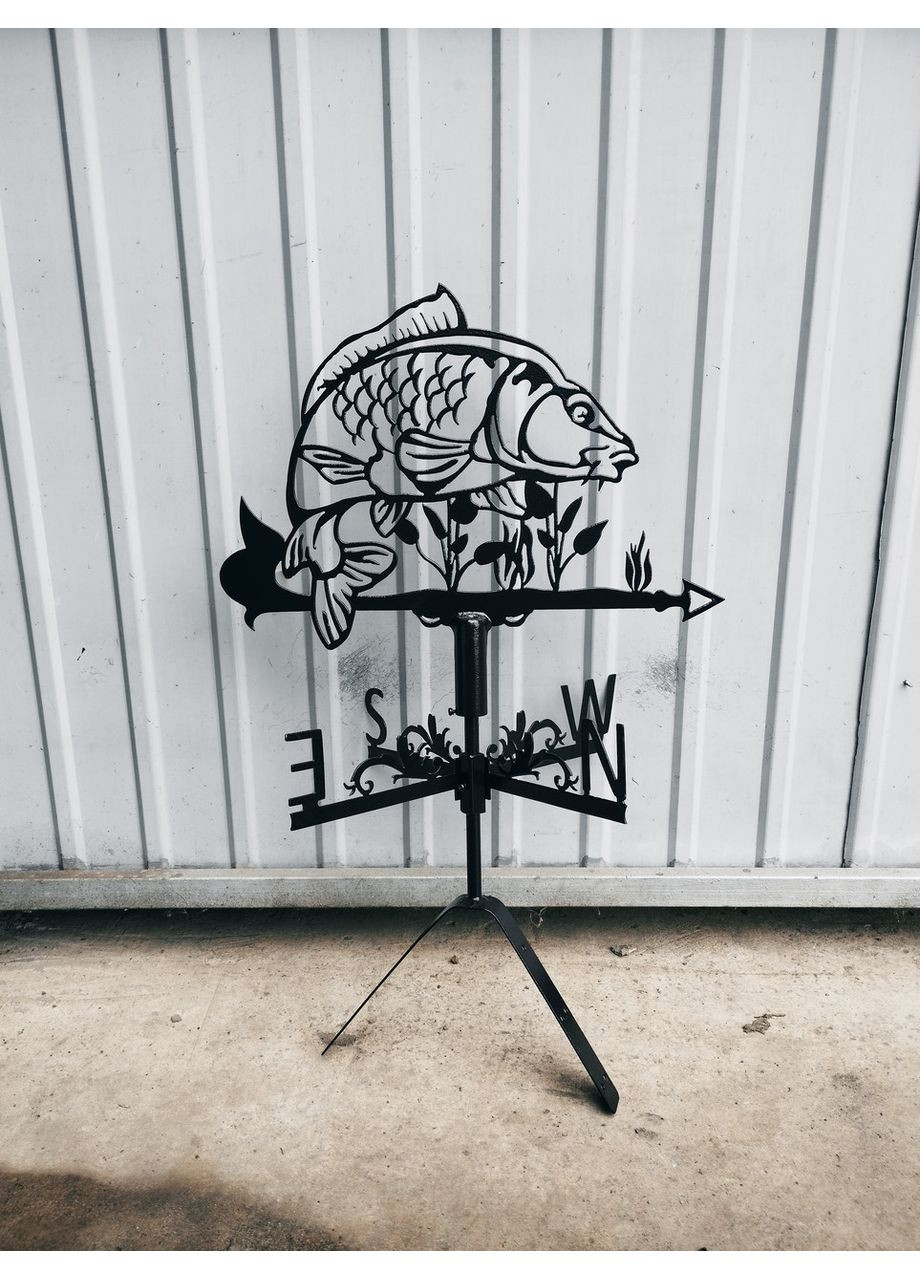 Флюгер Карп №2 из металла 2 мм. No Brand (368896770)