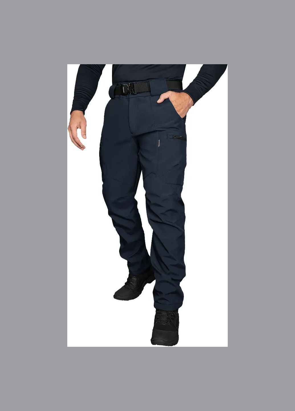 Синие демисезонные брюки Camotec