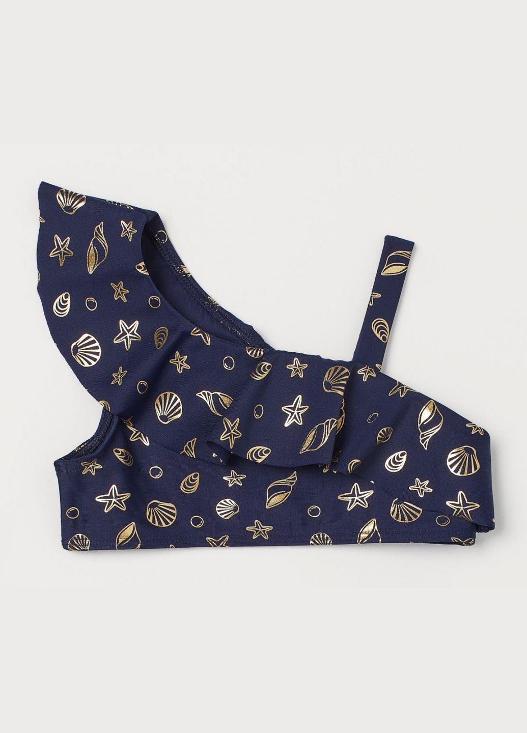 Верхня частина купальника з рюшами для дівчинки 0812032003 темно-синій H&M (342745508)