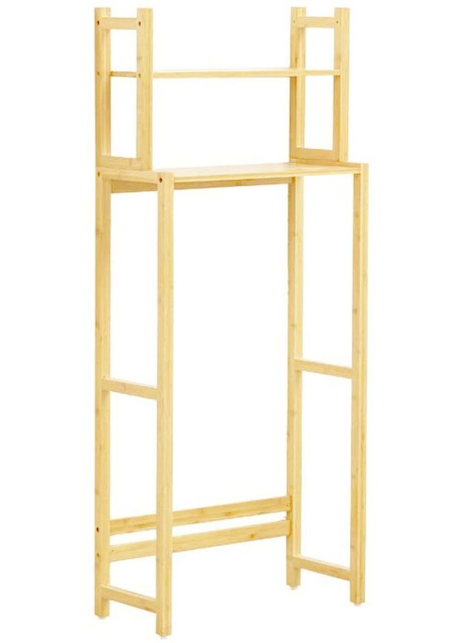 Стелаж над унітазом з дерева Наур ваніль (СУТ-001402) No Brand (328293726)