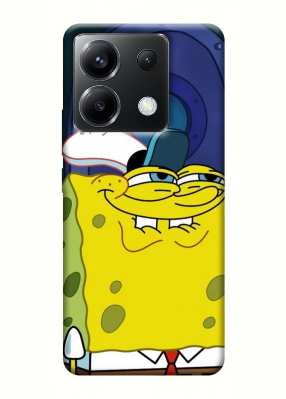 Чохол з принтом для Xiaomi Poco X6 / для Ксяомі, сяомі, ксіомі редмі поко Х6 Губка Боб No Brand (338598462)