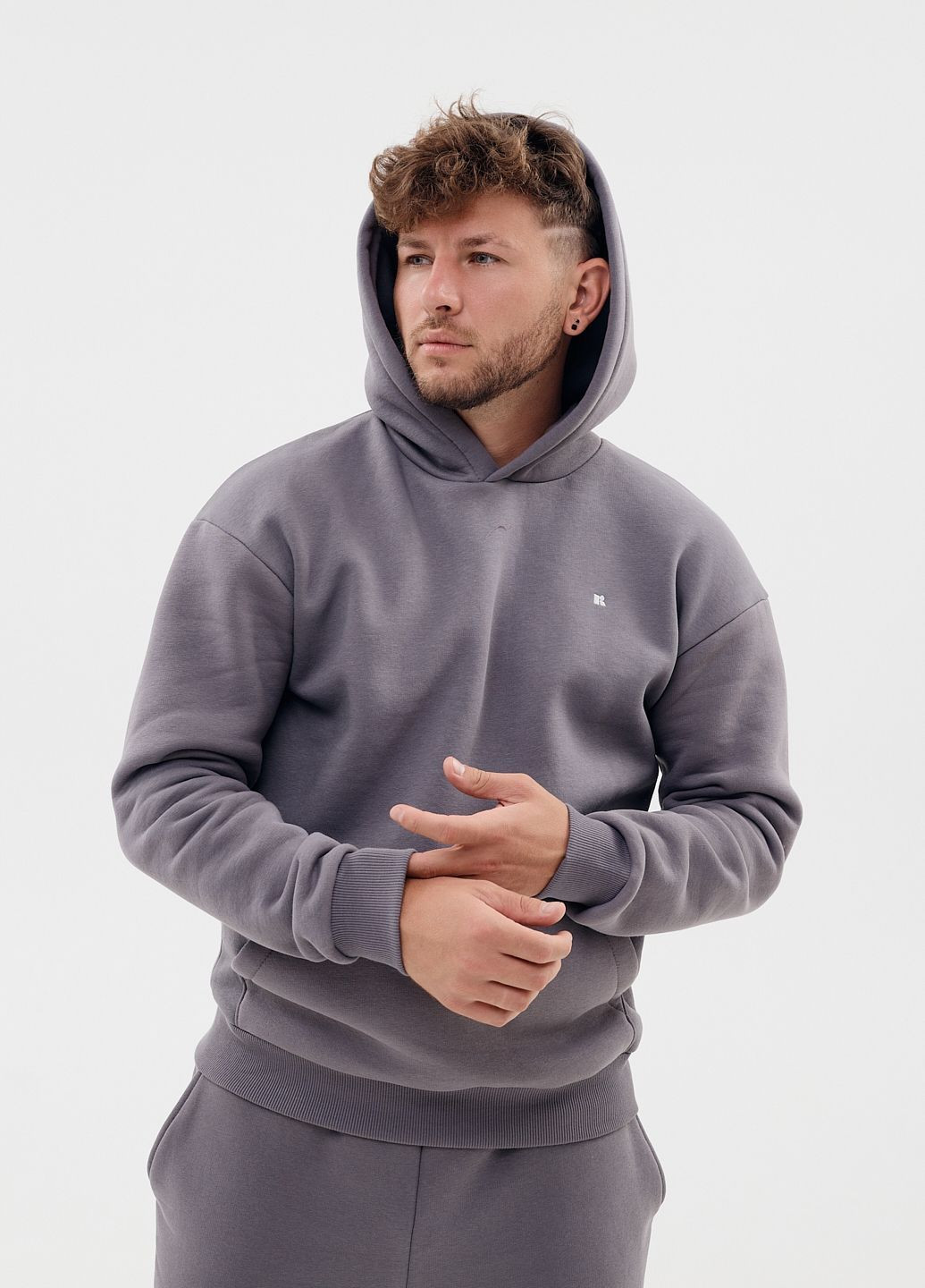 Мужской спортивный костюм флисовый с капюшоном Kindamor Frosted (362304975)