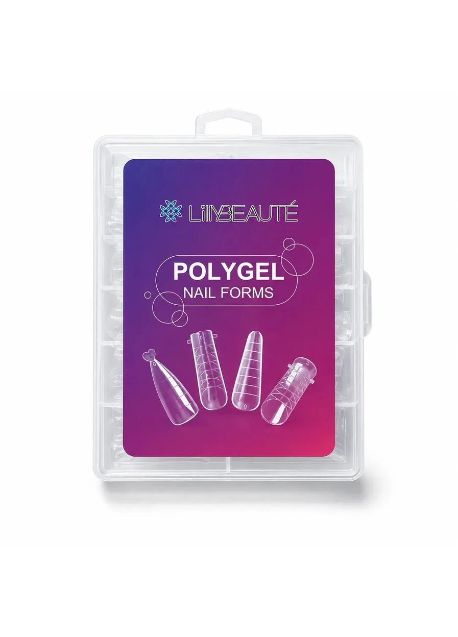 Верхние формы Lily Beaute для наращивания с разметкой, 120 шт, 4 типа AN Lilly Beaute (392422809)