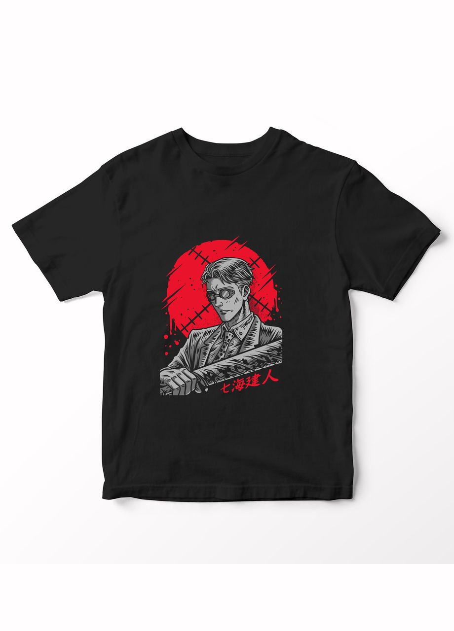 Черная футболка с аниме принтом магическая битва-48 No Brand