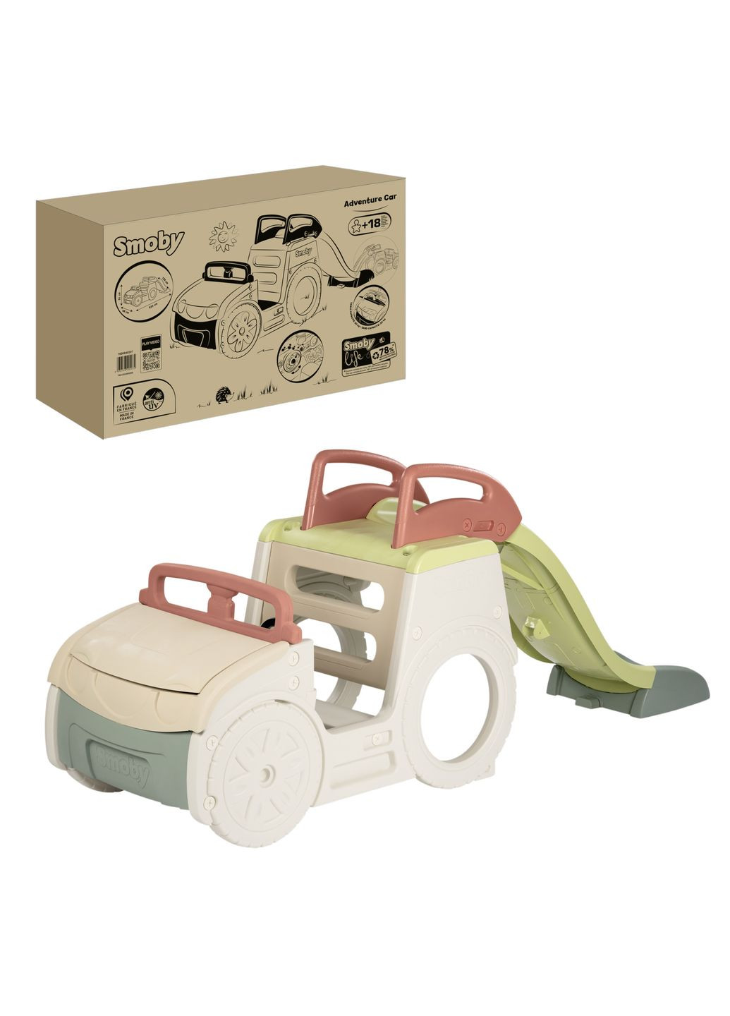 Игровой центр Life Автомобиль путешественника с горкой и песочницей () Smoby 7600840207 (361855726)