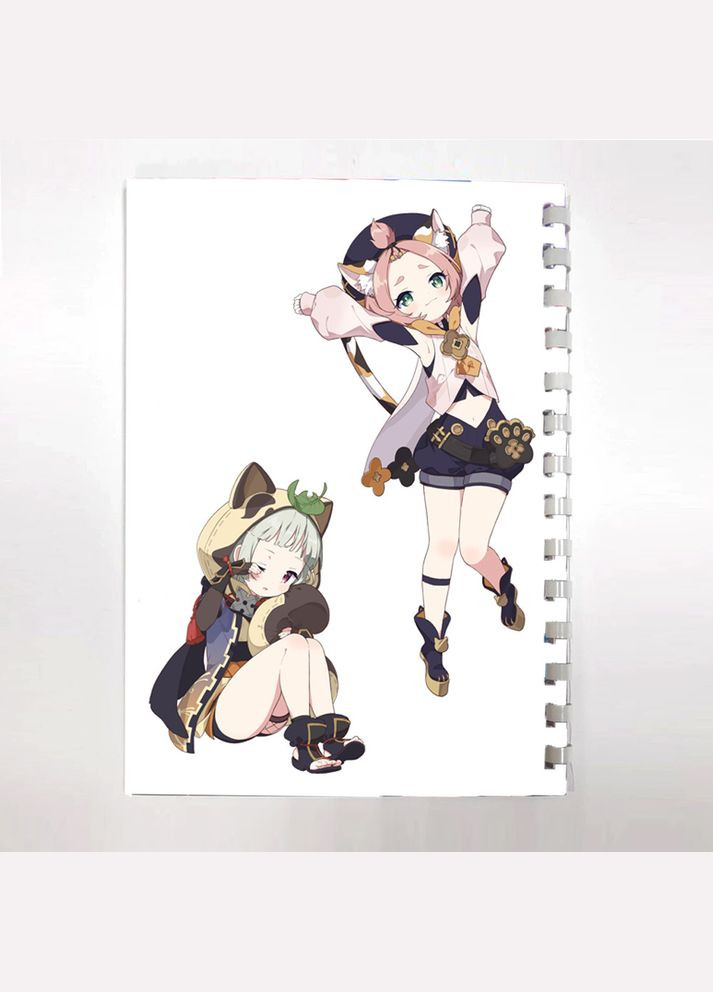 Блокнот Скетчбук Кли Диона Ци Ци Геншин импакт Genshin Impact (sk0137) No Brand (326996992)