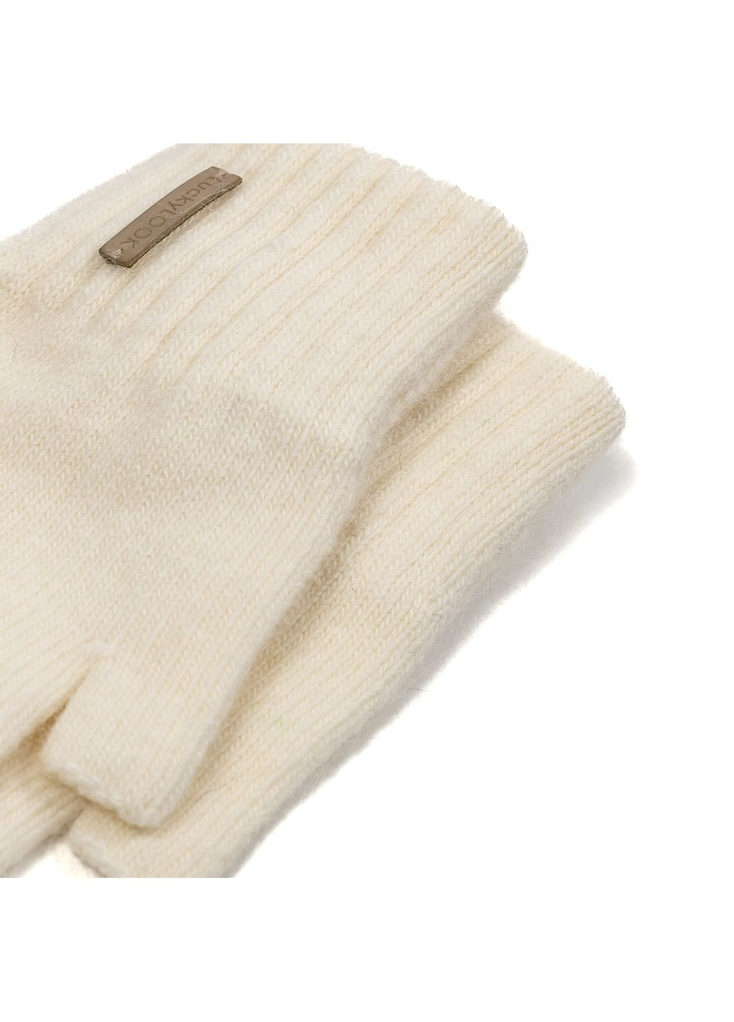 Мітенки жіночі вовна білі МЕЛОРА LuckyLOOK 621-701 (322791204)