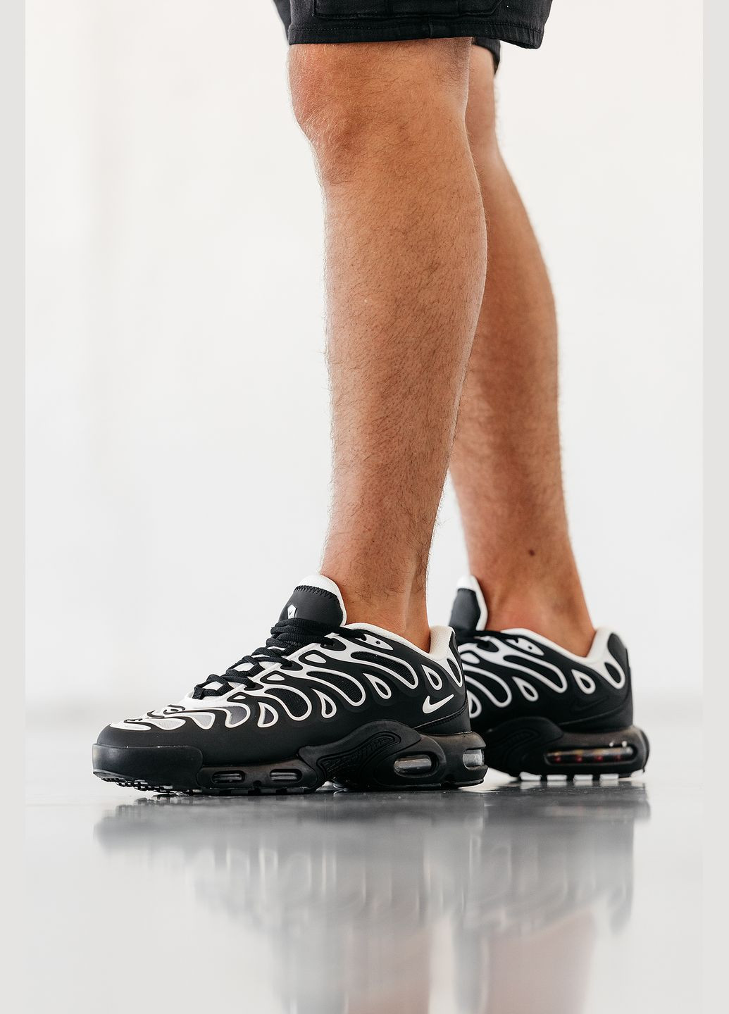 Чорні Осінні кросівки чоловічі nike air max tn plus drift black | найк аір макс тн плюс дріфт чорні No Brand