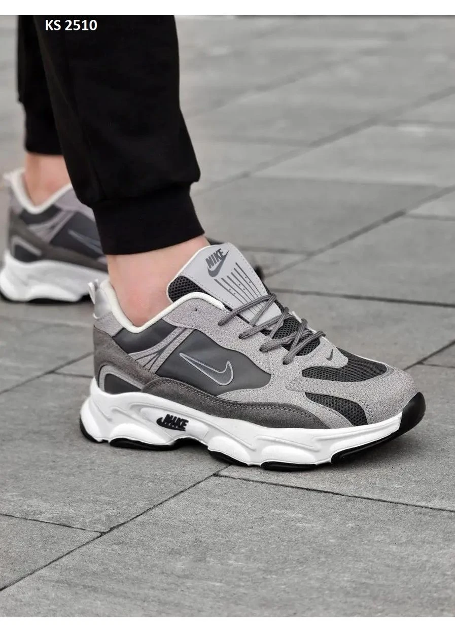 Сірі кросівки чоловічі nike air gray найк аір сірі демісезон No Brand