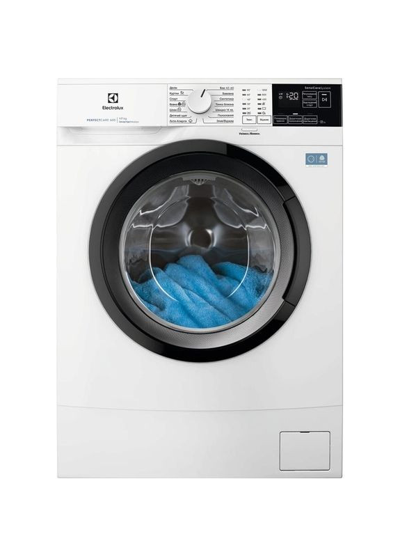 Пральна машина EWS6427BU фронтальна, 7кг, 1200, A, 48см, дисплей, інвертор, Electrolux (364275599)