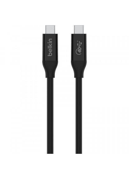 Дата кабеля USB4 USBC to USB-C 0.8m 40Gbps 100W Black (INZ001BT0.8MBK) Belkin usb4 usb-c to usb-c 0.8m 40gbps 100w black (284724861)