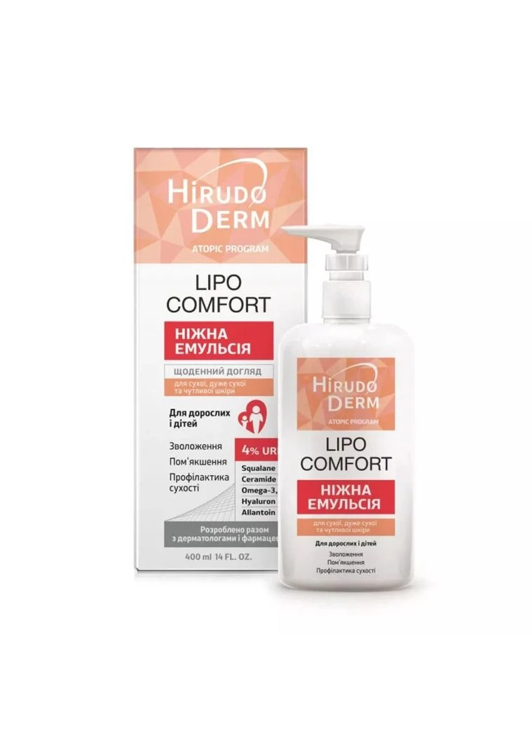 Биокон Эмульсия Hirudo Derm Atopic Program Lipo Comfort, 400мл (Срок доставки до 10 дней!) MIC (385841167)