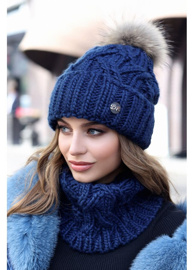 Женский комплект Энеис, шапка и шарф-хомут Braxton (360506525)