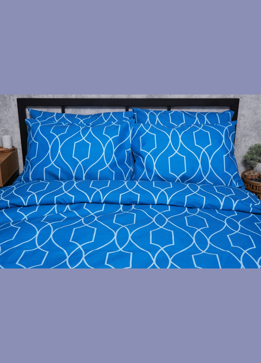 Комплект постільної білизни Микросатин Premium «» Сімейні 160х220х2 наволочки 2х70х70 (MS-820005177) Moon&Star Ocean Breeze (293147827)