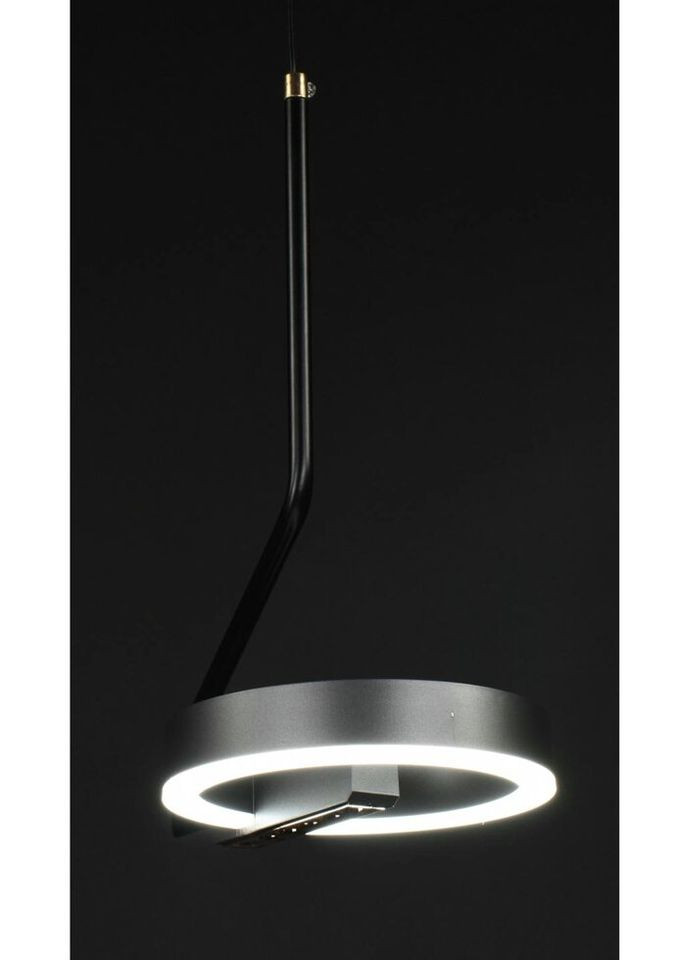 Люстра светодиодная подвесная LED светильник для квартиры на потолок лэд 27940 Черный 50-110х17х24 см. Sunnysky (324395984)