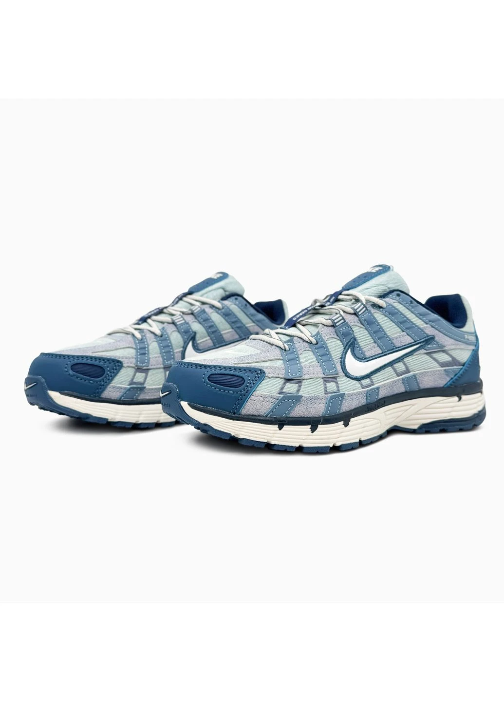 Синій кросівки чоловічі nike p-6000 se worn blue ashen slate найк п-6000 сині демісезон No Brand