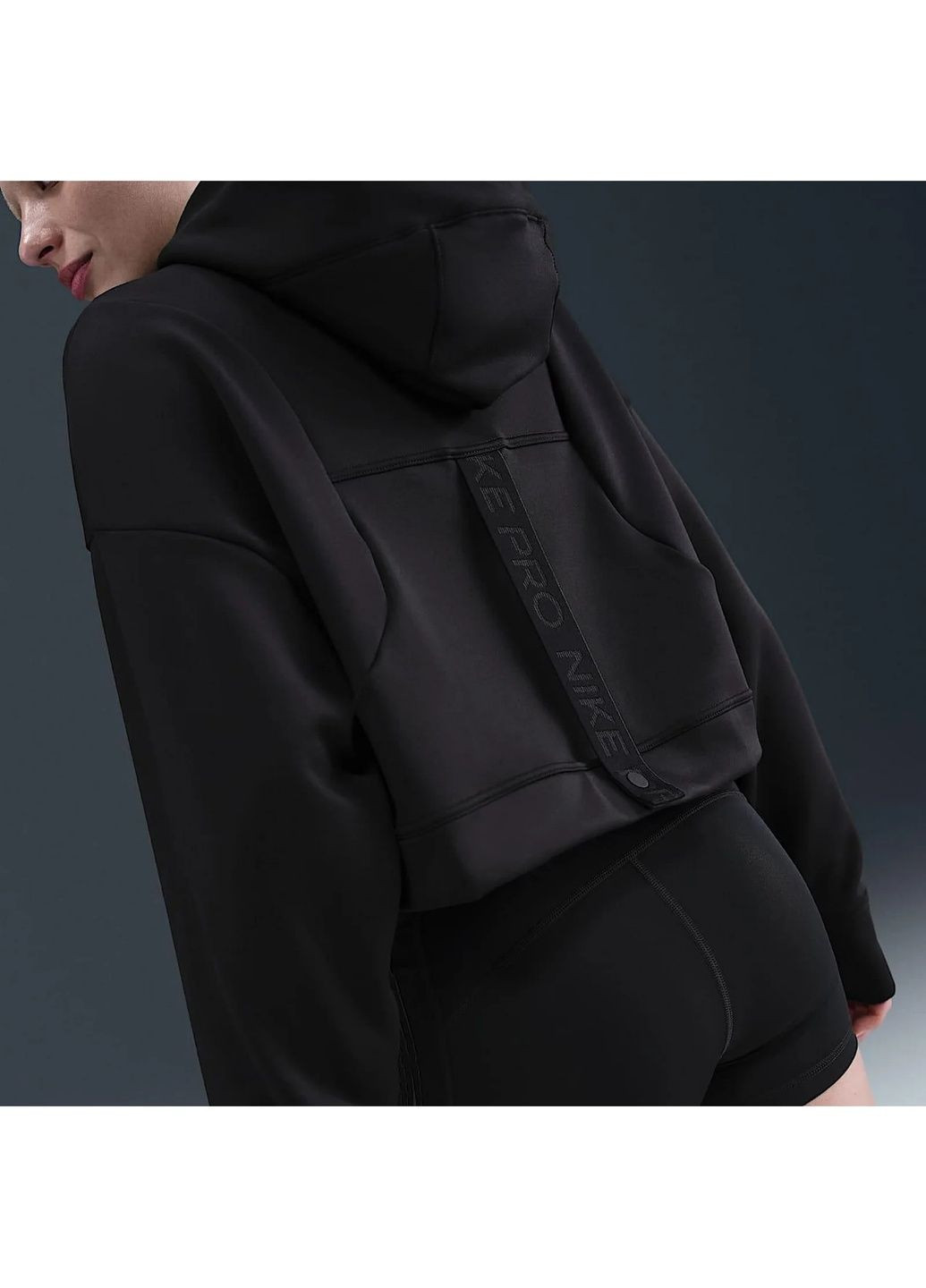 Худі жіноче Pro Therma-Fit Fleece Hoodie Black Nike (365963393)