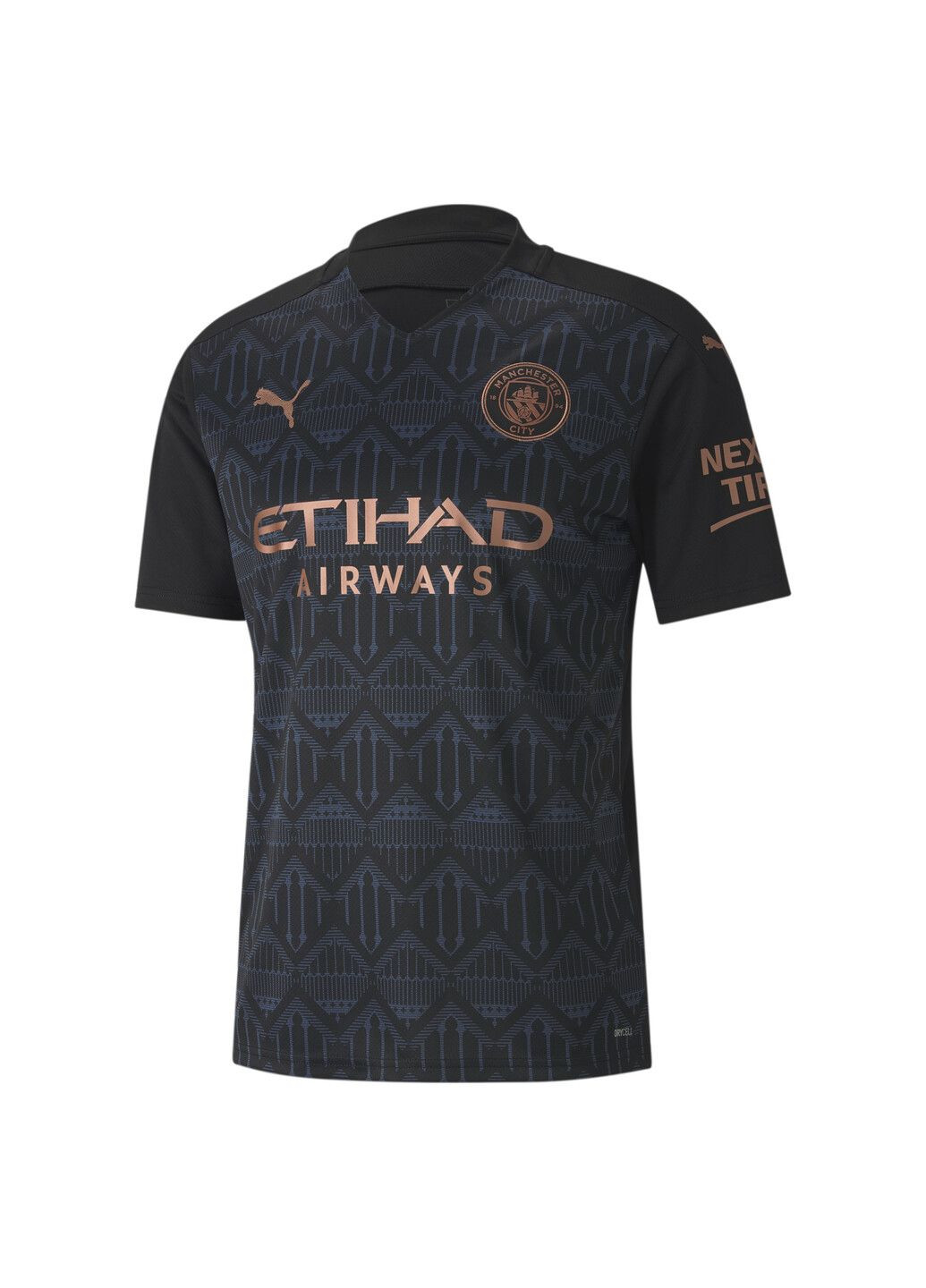Чорна футболка mcfc away shirt replica Puma