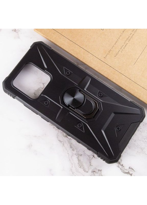 Ударостойкий чехол Pathfinder с кольцом для Xiaomi Redmi 10C / Poco C40 Черный Epik (372499916)
