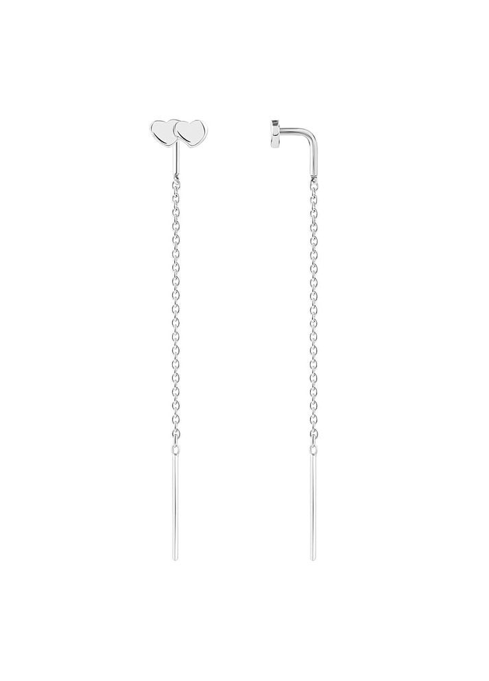 Серебряные серьги-протяжки (40052) IRIJ (331016721)