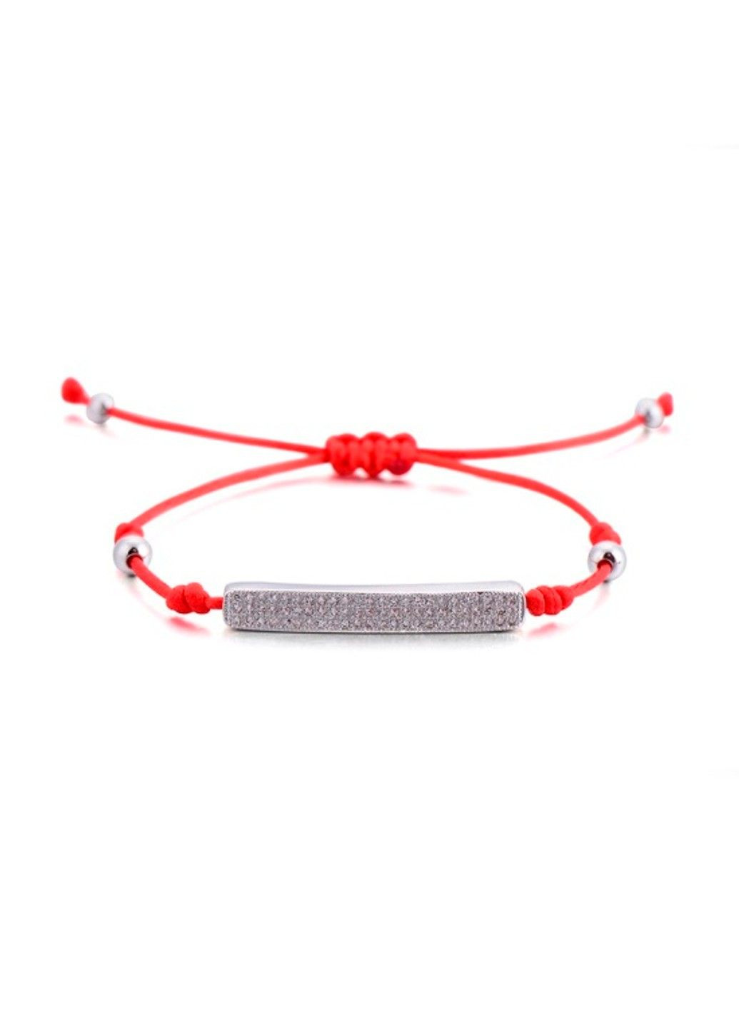 Браслет красная нить на руку оберег с камушками длина регулируется до 25см BR-026 No Brand (299486585)