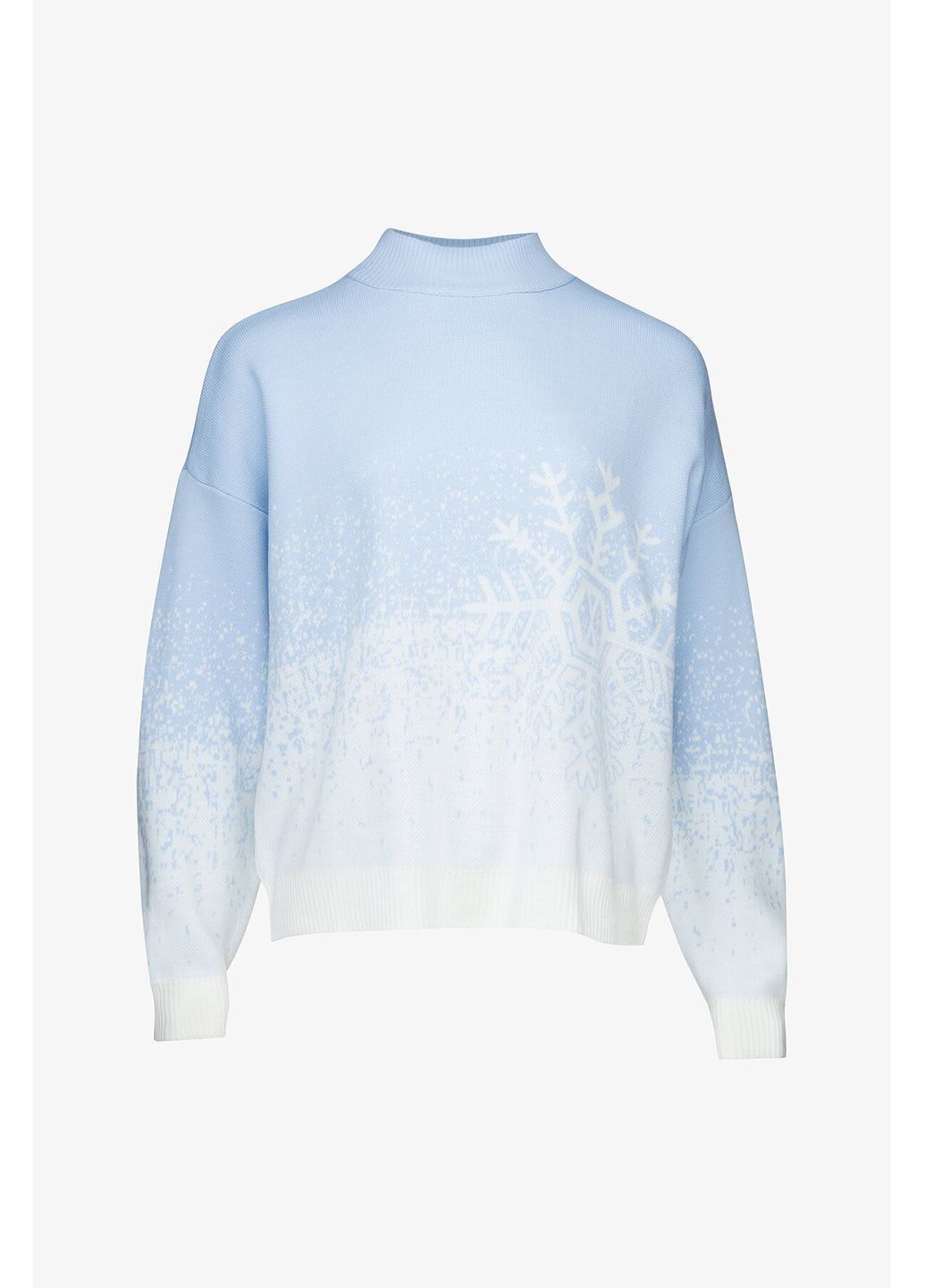 Блакитний зимовий джемпер з візерунком жіночий on me 10976 shop (2000990800763) Park Karon