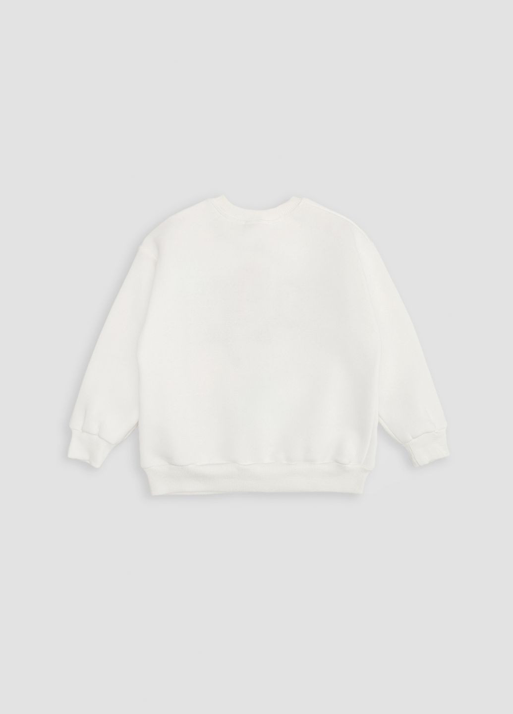 First Kids світшот для дівчинки колір молочний цб-00258669 молочний футер