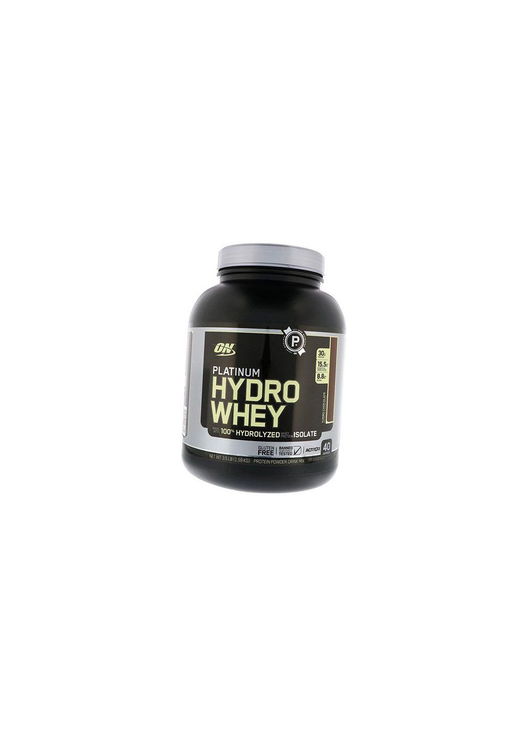 Гидролизованный изолят сывороточного протеина, Platinum Hydro Whey, 1590г Шоколад (29092008) Optimum Nutrition (322723293)