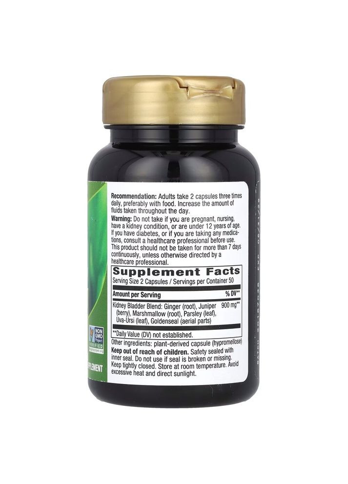 Натуральная добавка Kidney Bladder, 100 вегакапсул. Nature's Way (334706586)