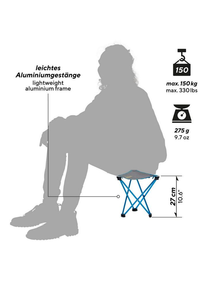Стул раскладной Trinity M Grey 244032 DAS301144 Uquip (316468913)