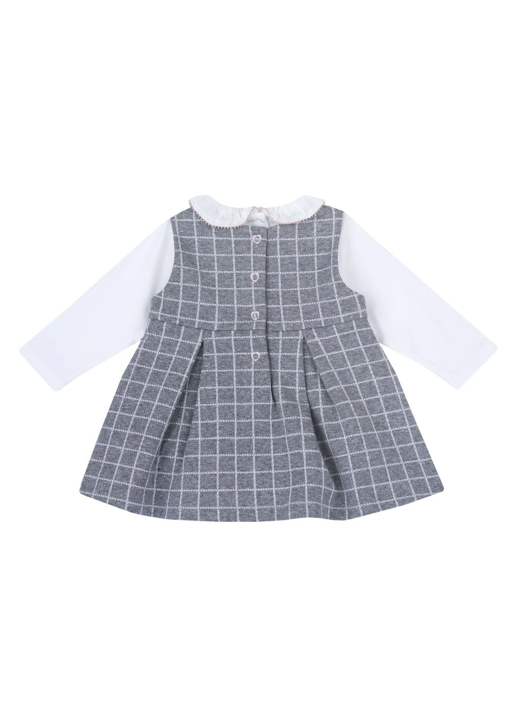 Сіра комплект marianna: боді та сукня,, розмір (090.07782.095) Chicco (389093794)