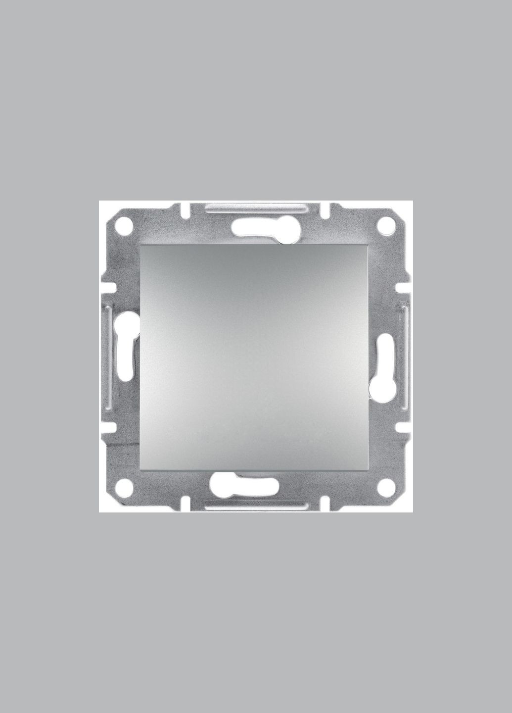 Вимикач одноклавішний Asfora самозатискний ABS алюміній [EPH0100161] Шнейдер Електрік Schneider Electric (344537121)