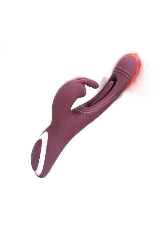 Фантастический вибратор для женщин Greedy Triple Stimulating Massager Burgundy CNT (317205156)