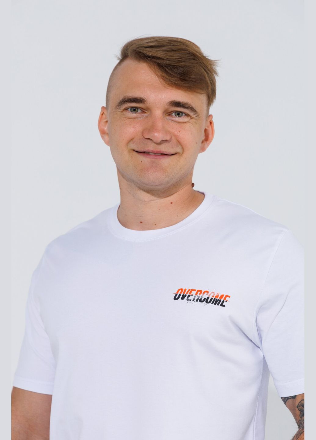 Біла футболка з принтом чоловіча hp-061 (2000990567987s) shop (2000990567987) Hope