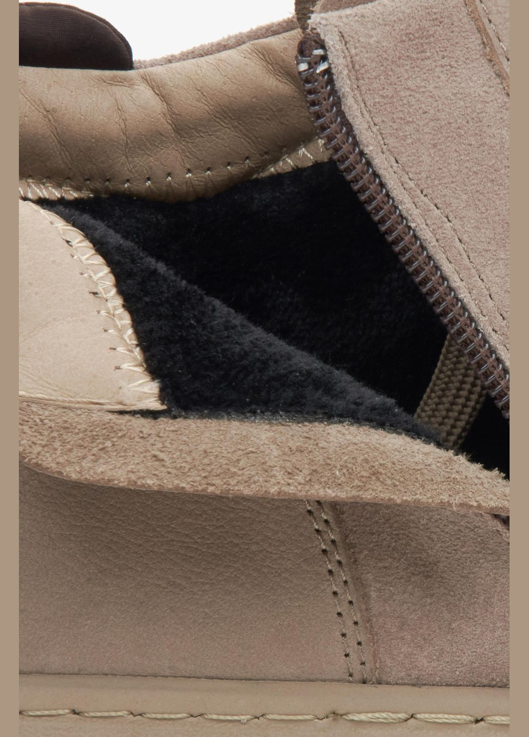 Бежевые осенние ботинки, цвет бежевый Estro